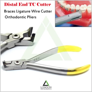 Alicates de ortodoncia extremo distal cortador ligadura pasador alambre corte y sujeción ortodental - Imagen 1 de 6