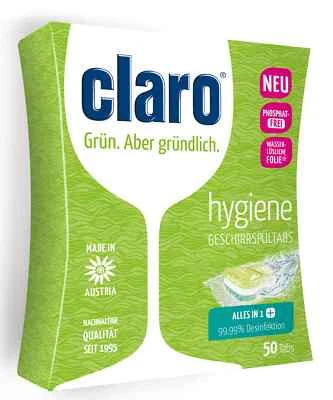 claro | Hygiene Geschirrspül Tabs |  200 Stück | Spülmaschinentabs - Bild 1 von 2