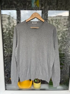 John Smedley 100% Sea Island Cotton Light Sweater Pullover Rundhals Gr. L Herren - Bild 1 von 11