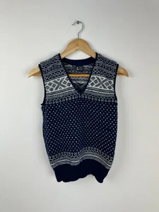 Dale Of Norway Vintage Knit Vest Sweater Size XS V-Neck Wool Fair Isle - Picture 1 of 7