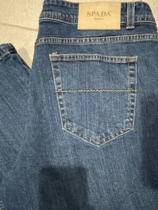 Jeans de mezclilla Spada Roma lavado oscuro 5 bolsillos 39x32 calce recto - Imagen 1 de 6