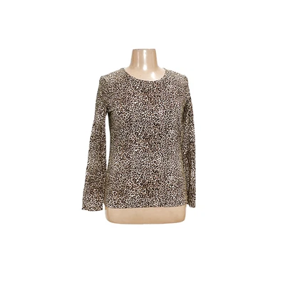 Jones New York XL Animal Print Blouse - Brown - Image 1 of 4