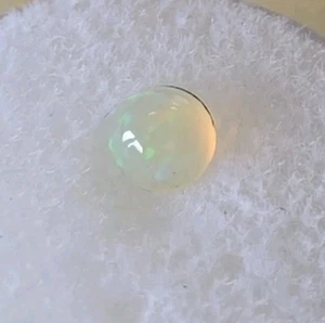 Wow! .31ct 5mm Round Cabochon Natural Ethiopian Crystal Welo Opal Gemstone! - Picture 1 of 2