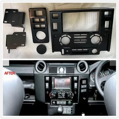 Defender 90 / 110 2 Din Center Dash Nav Head Unit Fascia Panel For Land Rover HA - Image 1 of 4