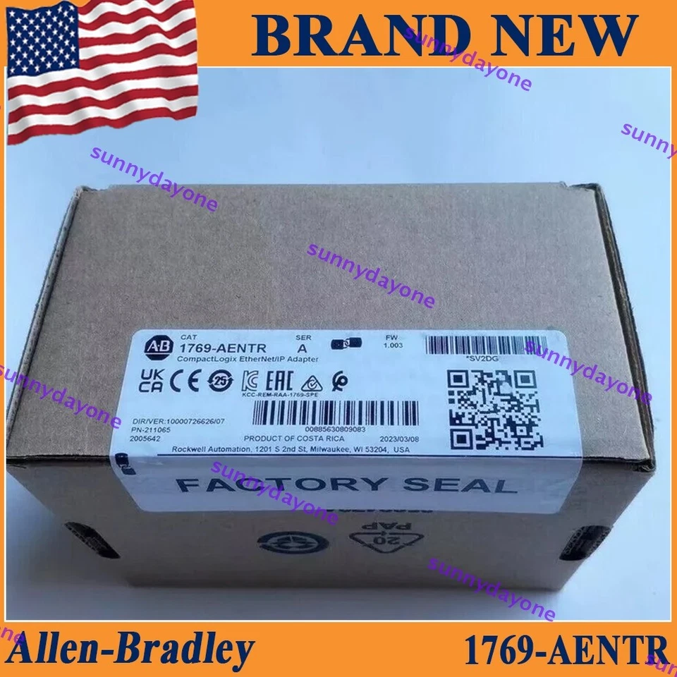 Nuevo adaptador Ethernet/IP 1769-AENTR SER A Compactlogix 1769AENTR NUEVO AB Foto 1 de 4
