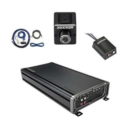 Kicker CXA1800.1 1800W Mono Amplifier w/Kit, Dual Bass Remote, Stereo Converter - Image 1 of 4