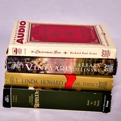 Books on Tape Lot of 4 Richard Evans, Barbara Delinsky, Linda Howard, DuMaurer - image 1 of 4