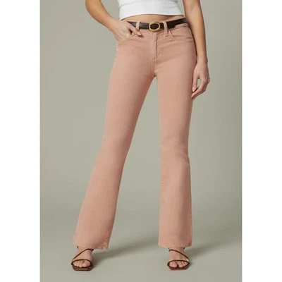 Jeans Joes para mujer 27 Provocateur Petite Bootcut caqui rosa elástico denim Foto 1 de 4