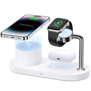 Magnetic Wireless Charger for iPhone: 3 in 1 Charging Station for Multiple De... - Picture 1 of 7