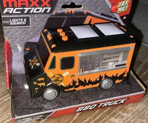 Maxx Action BBQ Barbecue Food Truck Reibung Motor Lichter Geräusche Musik Neu OS - Bild 1 von 9