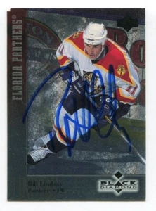 1997 Upper Deck Bill Lindsay Signed Card Hockey NHL AUTO #108 Floriada Panthers - Picture 1 of 2