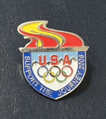 TORINO 2006  - DATED USA  - Support The Journey Olympic Pin by VISA - Image 1 of 2