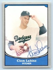 1990 Pacific Legends #89 Clem Labine Signed Card NM