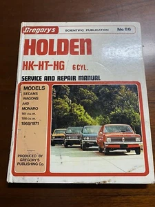 Holden HK-HT-HG Workshop Service and Repair Manual Gregory's No 86 - Picture 1 of 8