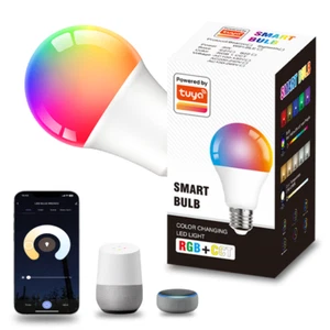 Smart LEDBulb 9W-12W-15W E27 WiFi Bluetooth RGB Dimmable Works w/ Alexa & Google - Picture 1 of 17
