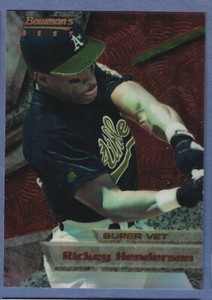 1994 Bowman Bowmans Best Red #4 Rickey Henderson Oakland A's