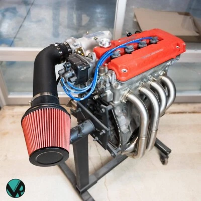 4" inch race air Intake & filter fits Honda Civic & Integra All B,D,H, B18,B20 - Image 1 of 4