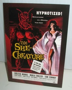 BREYGENT HORROR SCIFI MONSTER FILMPOSTER SAMMELKARTE DIE SIE KREATUR - Bild 1 von 1