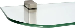 Estante de vidrio ib style® 6 mm estante de pared suelo de vidrio estante de baño vidrio INCL. CLIPS - Imagen 1 de 5
