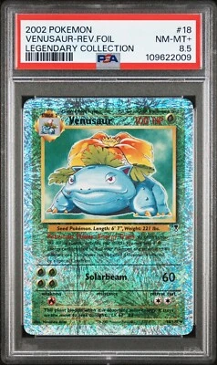 Pokemon Legendary Collection Reverse Holo Venusaur #18/110 PSA 8.5 NM-MT+ - Image 1 of 2