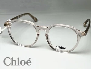 Nuevas gafas redondas Chloe para mujer CH0012O transparentes de base biológica 50-140 Italia - Imagen 1 de 12