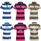 Rydale Striped Polo Shirt Short Sleeve Regular Fit Stripe Top 3 Colours