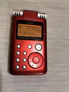 TASCAM GT-R1 Red Portable Guitar Bass Recorder SD / SDHC Tested Working - Picture 1 of 1