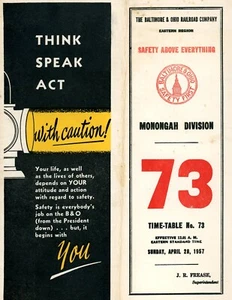 MC Baltimore & Ohio - Monongah Division - No 73 - April 1957 - Picture 1 of 1