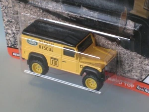 Hot Wheels Land Rover Defender 110 Search Rescue USA issue 65mm Yellow e - Picture 1 of 2
