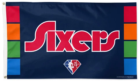 Philadelphia 76ers SIXERS City Edition 3x5 NBA Basketball Team FLAG by Wincraft Cover