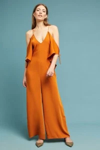 New Anthropologie Elliatt Aurelia Cold Shoulder Jumpsuit size Large MSRP: $228 - Picture 1 of 4