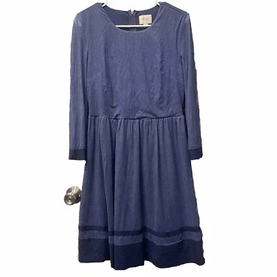 Vestido Beige by Eci Manga Larga Azul Talla M Foto 1 de 4