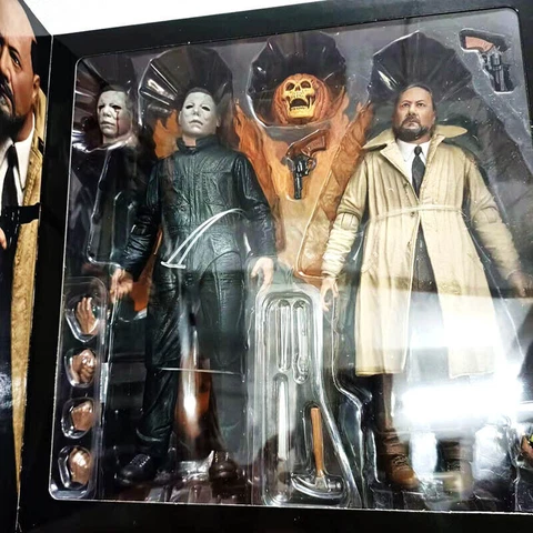 NECA Halloween 2 Michael Myers Dr. Loomis Ultimate 7" Action Figure Official Cover