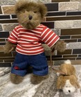 Boyds Bear Plush Cousin Marty Rover Fully Poseable Bear & Dog Retired 10