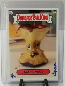 2020 Topps GPK Garbage Pail Kids #4a MAC N TOSH - Artist Signed /20 - 10ABA40