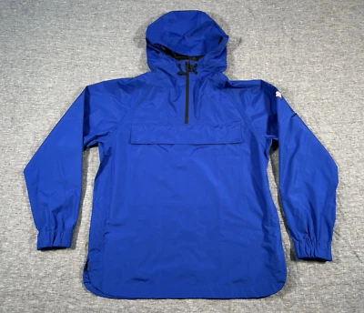 Hunter Target Rain Jacket Adult Medium Blue Anorak Snap Pocket Vented Side Zips - Image 1 of 4