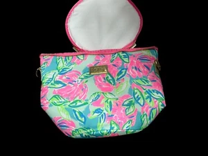 Borsa Lilly Pulitzer TOTALLY BLOSSOM BEACH COOLER pranzo picnic con cerniera nuova con etichette - Foto 1 di 2