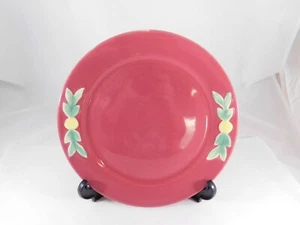 Vintage Coors Pottery Luncheon Plate Red 9 1/4" - Picture 1 of 3