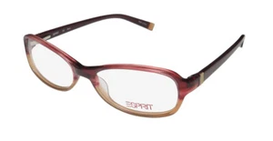 NUEVAS GAFAS ESPRIT 17381 OJO DE GATO 51-16-135 MUJER 534 PLÁSTICO LLANTA COMPLETA ROJO - Imagen 1 de 8