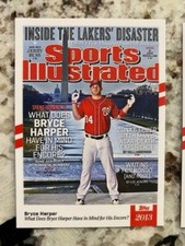 2021 TOPPS X SPORTS ILLUSTRATED RED STRIPE CARD 46/70 NATIONALS BRYCE HARPER #65
