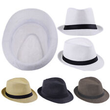 Cappelli Fedora Estivi In ​​Paglia Per Uomo Cappellino Solare Panama Trilby ☆