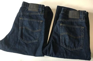 Mens 32x32 Lot 2 Lee Premium Select Relaxed Fit Straight Leg 100% Cot Blue Jeans - Picture 1 of 9