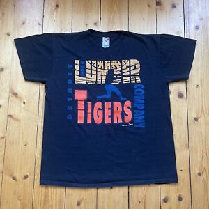Vintage Artex Detroit Tigers 1993 MLB baseball single stitch black tshirt lumber