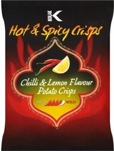 Kolak - Chilli & Lemon Crisps - 25g (Pack of 10) - Picture 1 of 1
