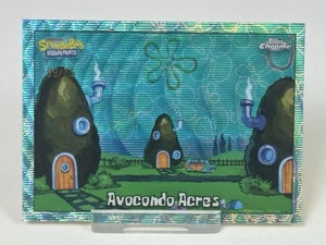 2025 Topps Chrome Spongebob Schwammkopf #176 Avocondo Acres Aqua Wave 09/75 - Bild 1 von 2