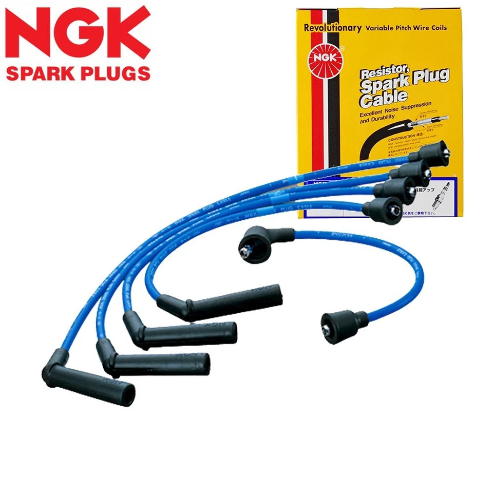 NGK Spark Plug Cables RC-FE24 for Subaru Sambar KR1/KR2/KR5/KR6 EK23 82-90 550cc - Image 1 of 1