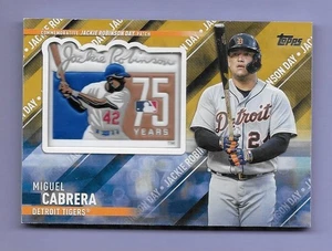 2022 Topps Update Miguel Cabrera Tigers GOLD Jackie Robinson Comm. #36/50 HOF! - Bild 1 von 1