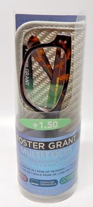 Foster Grant Multi Focus Advanced Reading Glasses Conan +1.50 Soft Case & Cloth - Picture 1 of 10