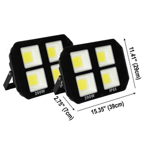 2PCS 200W LED Flood Light Garden Outdoor Lamp Yard Security Spotlight Fixtures - Picture 1 of 8