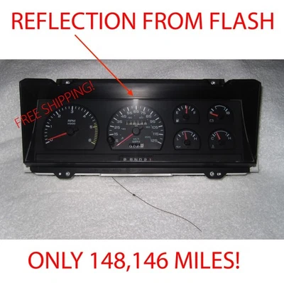 90-93 Dodge Dakota 5.2l AT 125MPH Instrument Cluster 56007232 ONLY 148,146 miles Foto 1 de 4